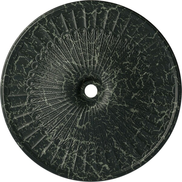 Ekena Millwork Galveston Medallion (Canopies up to 5 7/8"), 51"OD x 3 5/8"ID x 3 3/8"P, Painted Turtle Crackle CM51GLPTC - main